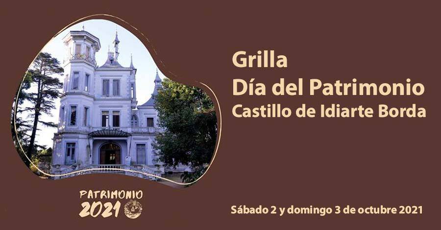 grilla día del patrimonio en el castillo de idiarte borda