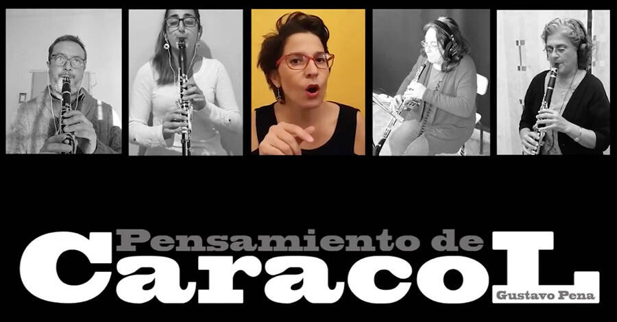 Musicos de la Orquesta Institucional de UTU interpretando el tema Pensamiento de Caracol de Gustavo Pena Principe