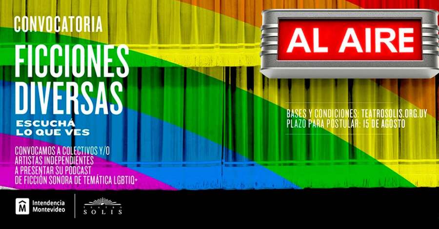 afiche de convocatoria para radioteatro en el Teatro Solis