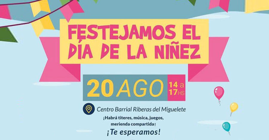Día de la Niñez en el Centro Barrial Riberas del Miguelete