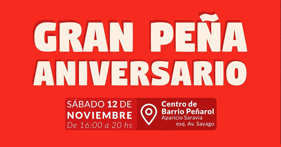 Peña aniversario en el Centro de Barrio Peñarol