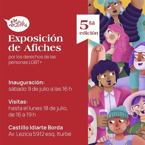 exposicion de afiches lgbt