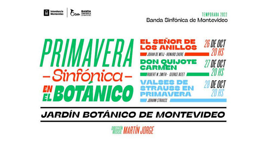 La Banda Sinfónica se presenta en el Jardín Botánico de Montevideo