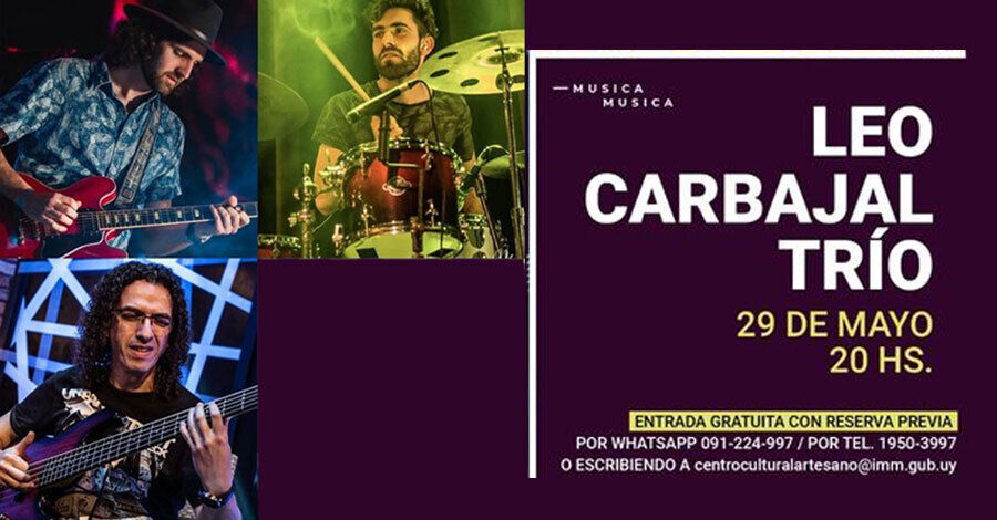 Leo Carbajal en trío en el Centro Cultural Artesano