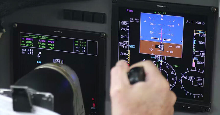 radioaltimetro en un avion