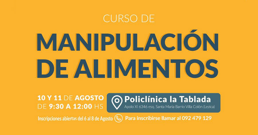 Curso de Manipulación de Alimentos en la Policlínica la Tablada