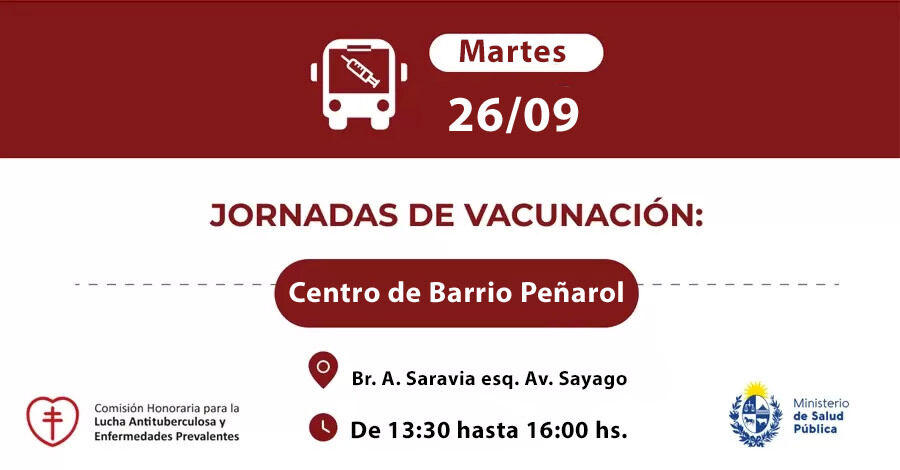 Nueva jornada de vacunación en el Centro de Barrio Peñarol