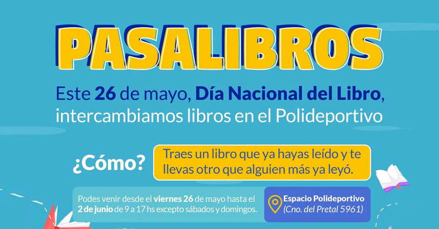 Pasalibros en el Espacio Polideportivo