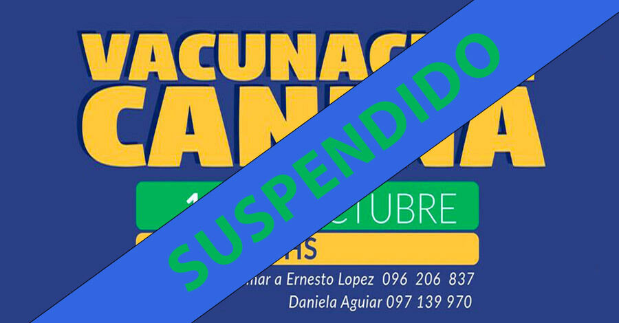 Se suspende vacunación canina en Cooperativa Covicopesa