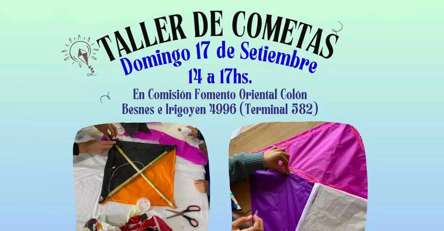 Taller de cometas en el Oriental Colón