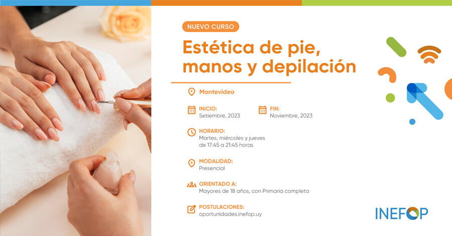 Curso de Estética de pies, manos y depilación de INEFOP