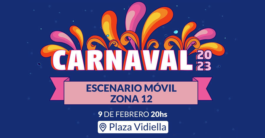 Escenario móvil de la zona 12 en Plaza Vidiella