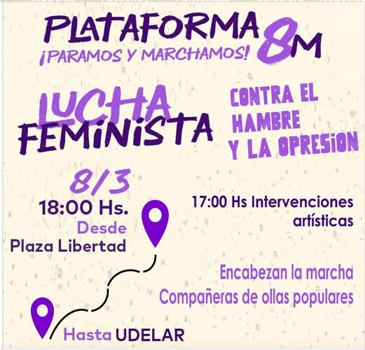 Marcha dia internacional de la mujer