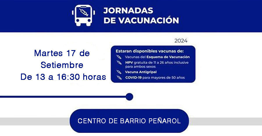 Nueva jornada de vacunación el el Centro de Barrio Peñarol