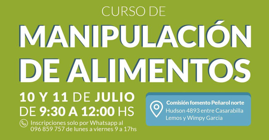 Curso de Manipulación de Alimentos en la Comisión Fomento de Peñarol Norte