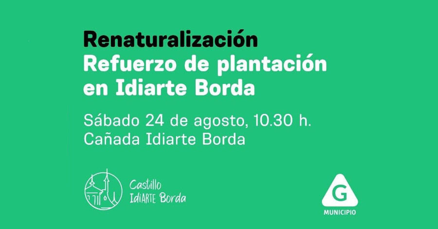 Refuerzo de plantación en el Castillo Idiarte Borda