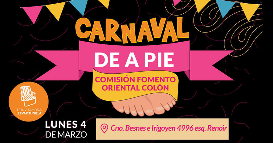 Carnaval de a Pie en la Comisión Fomento Oriental Colón