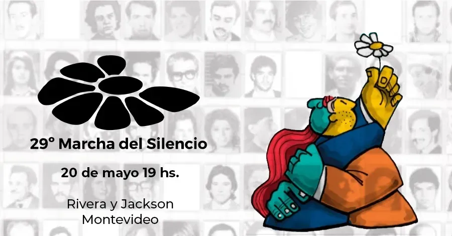 Afiche de la 29a. Marcha del Silencio en Uruguay