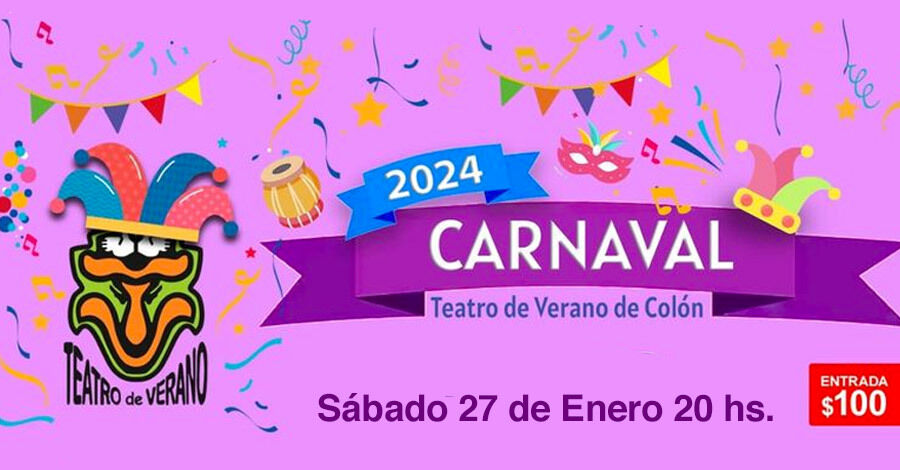 Comienza el carnaval 2024 en el Teatro de Verano de Colón