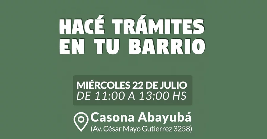 Oficina descentralizada de atención al público en la Casona Abayubá