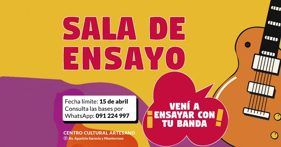 Programa Sala de Ensayo 2026 en el Centro Cultural Artesano