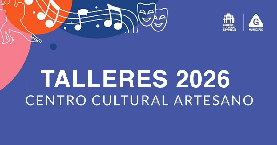 Información sobre el comienzo de talleres gratuitos 2026 en el Centro Cultural Artesano