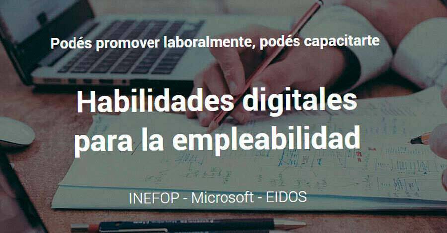 curso de INEFOP, Microsoft y EIDOS para desarrollar habilidades digitales 