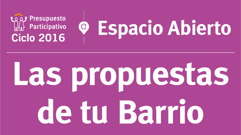 espacio abierto las propuestas