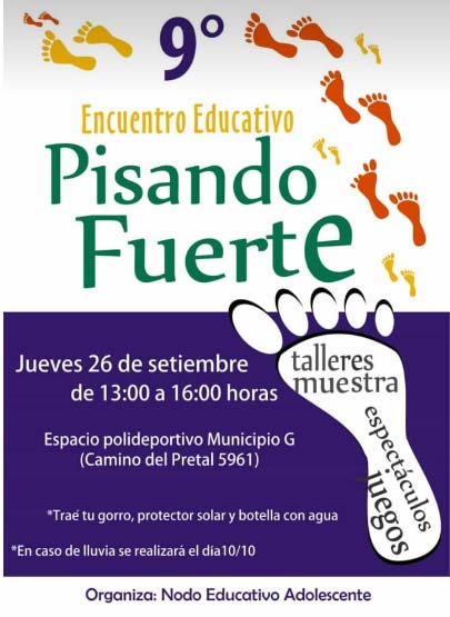 Pisando fuerte afiche