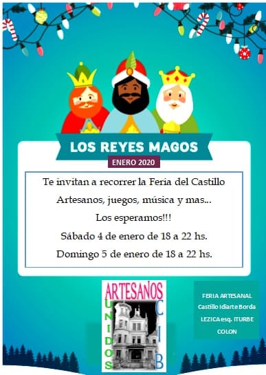 afiche feria del castillo 2020 reyes