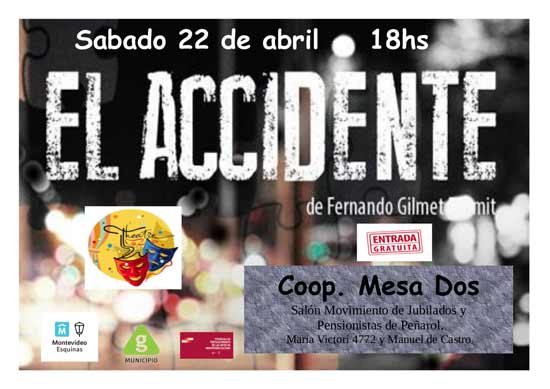 el accidente mesa dos afiche
