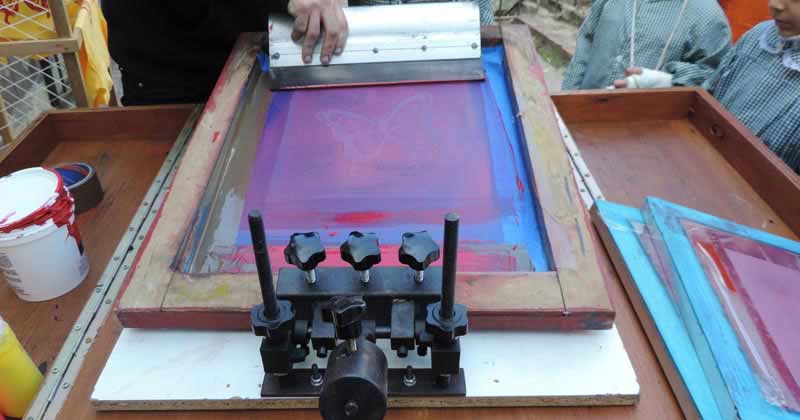 serigrafia en el jardin