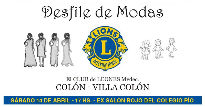 desfile de modas del Club de Leones Colón Villa Colón