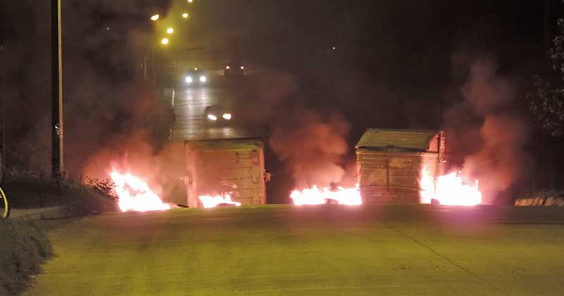 corte en calle lanus