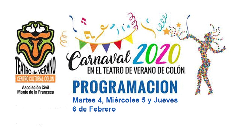 Programacion carnaval 2020 del 4 al 6 de febrero