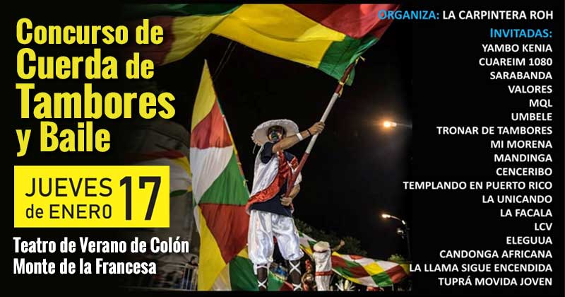 concurso de cuerda de tambores y baile