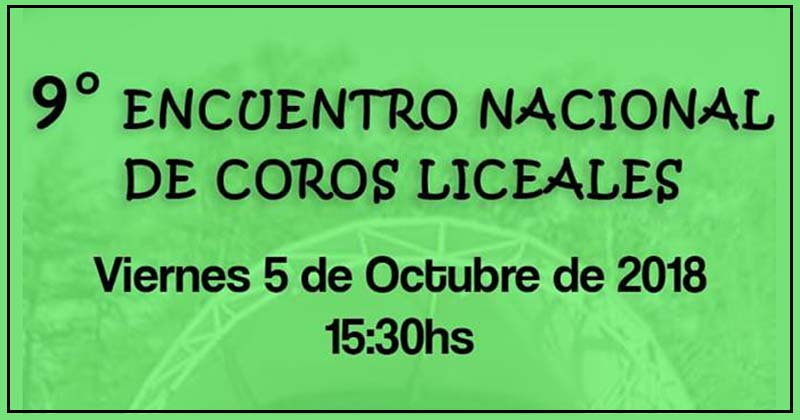 noveno encuentro nacional de coros liceales