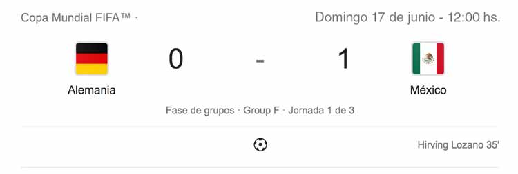 Alemania vs Mexico