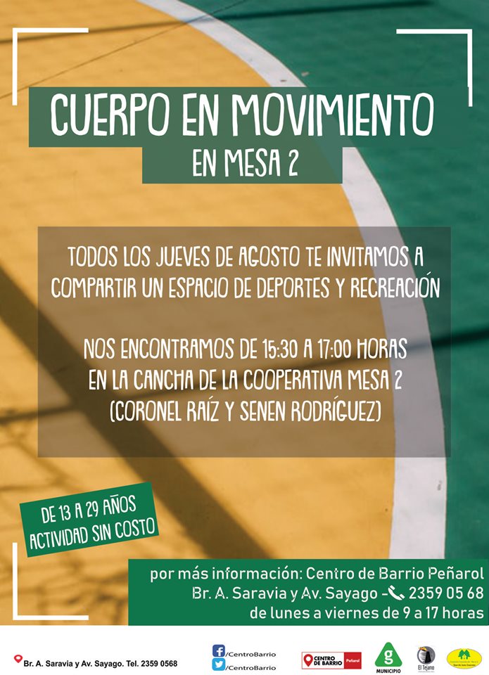 afiche cuerpo en movimiento
