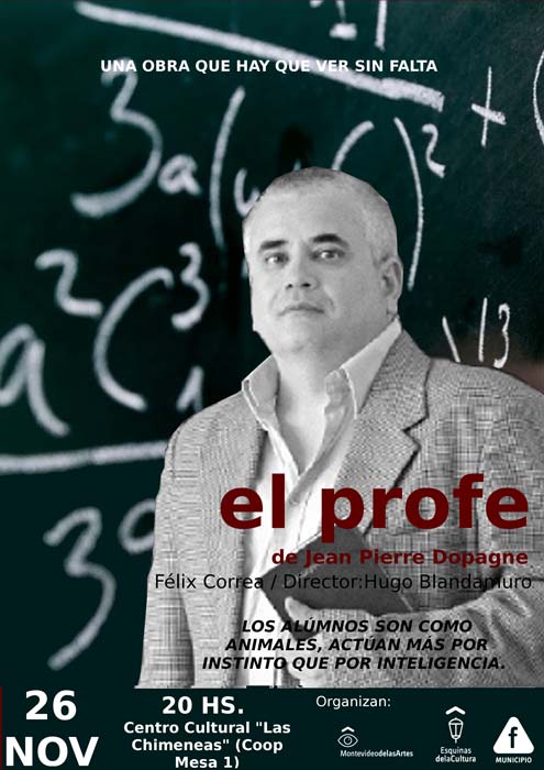 el profe afiche