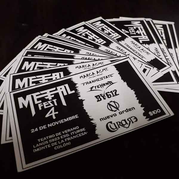 metal fest 4 entradas