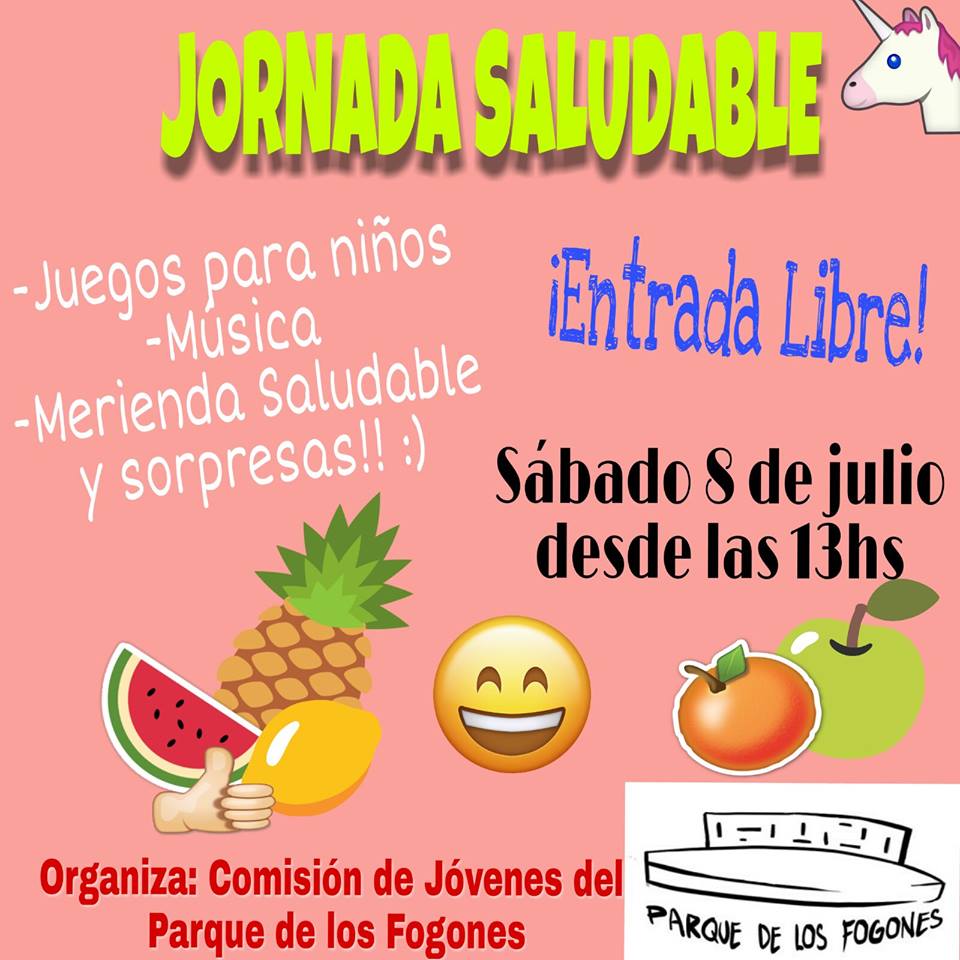 afiche de jornada saludable