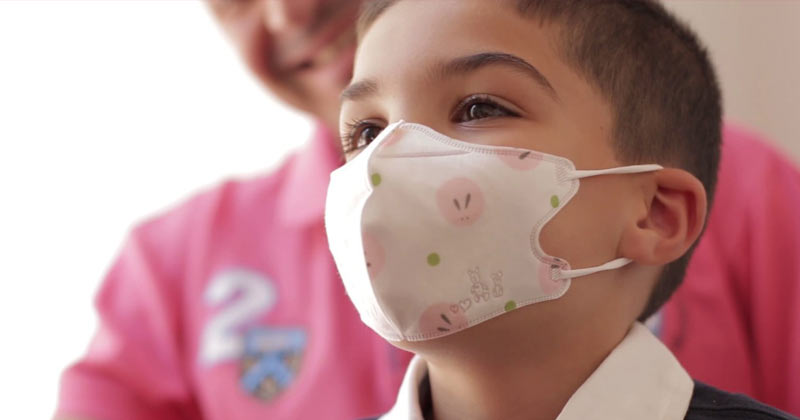 uso correcto de tapabocas en ninos