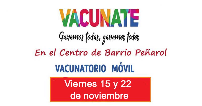 vacunate 15 y 22 de noviembre 2019