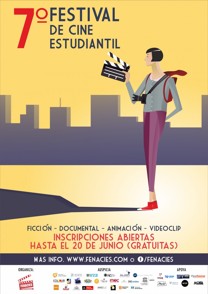 afiche de festival de cine estudiantil