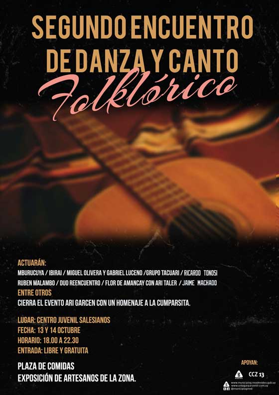 afiche encuentro de folklore