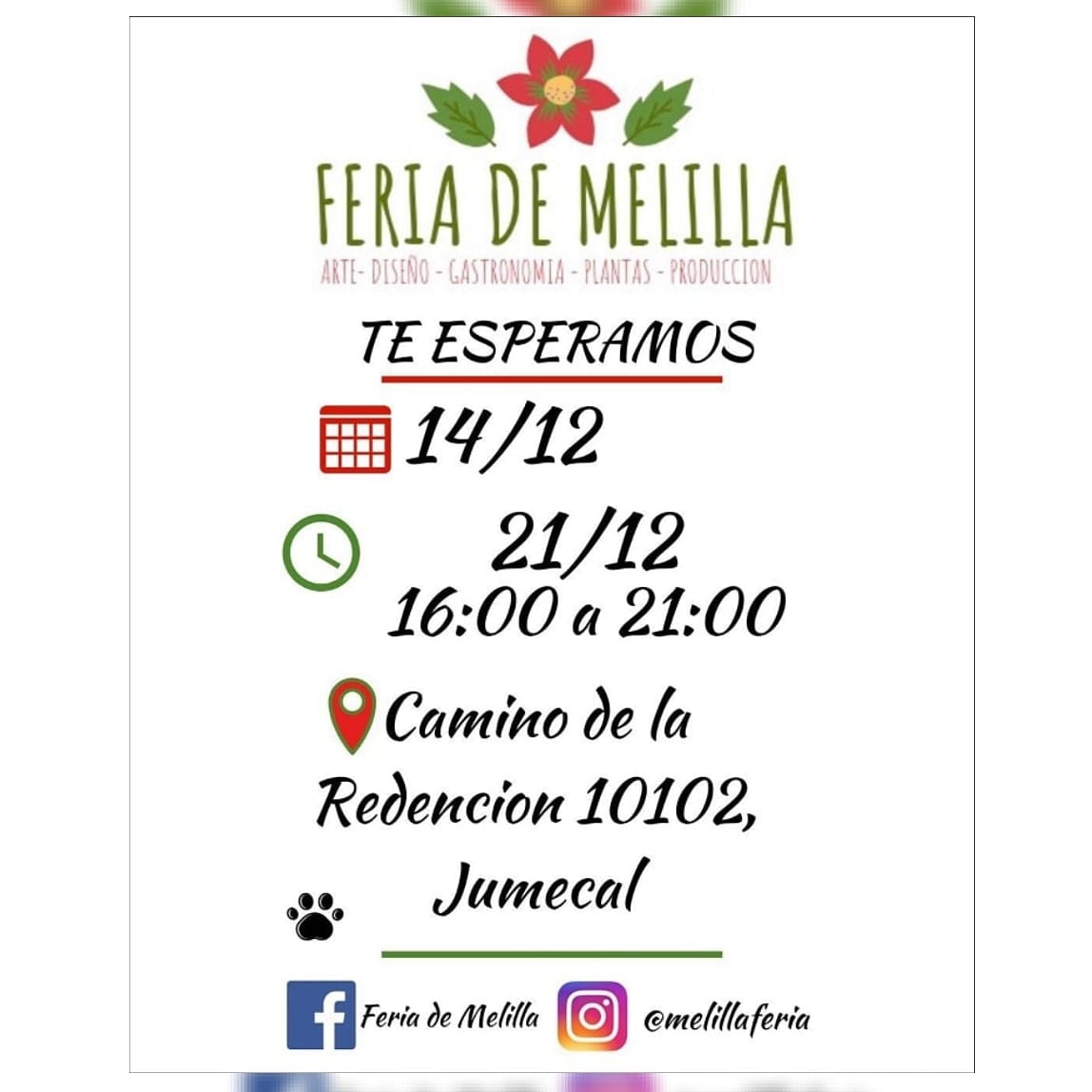 afiche feria melilla diciembre 2019