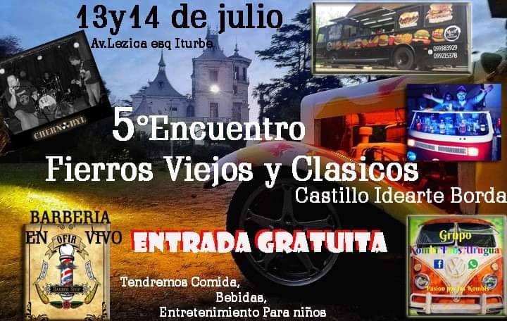 afiche fierros viejos en el castillo