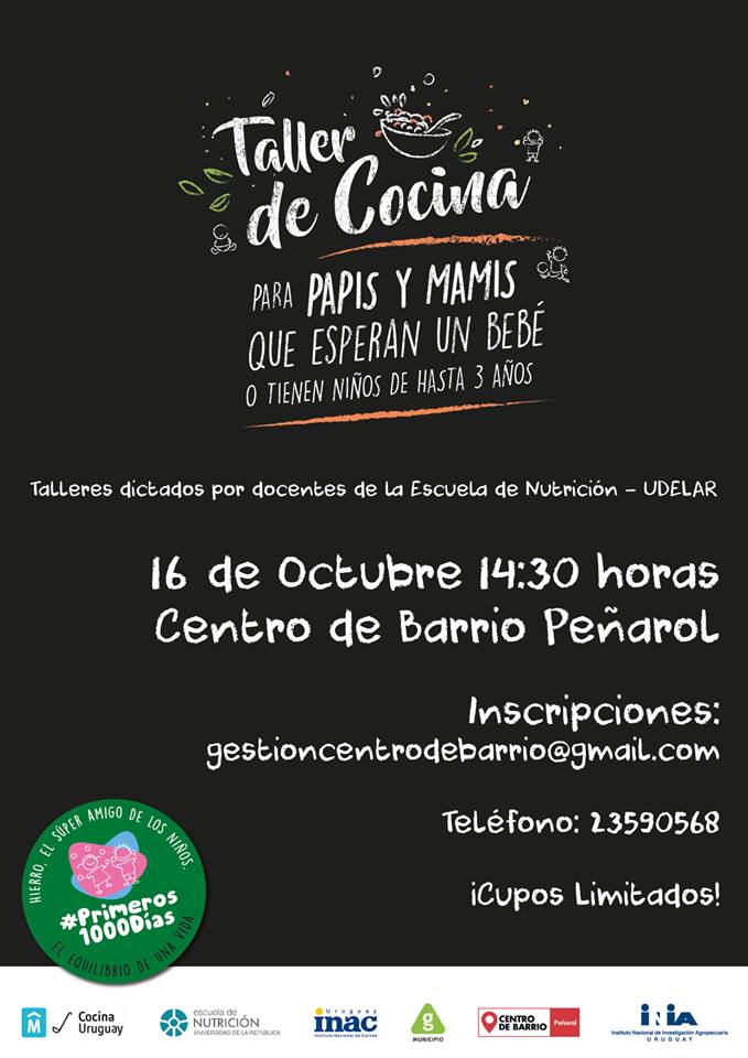 afiche taller de cocina CBP