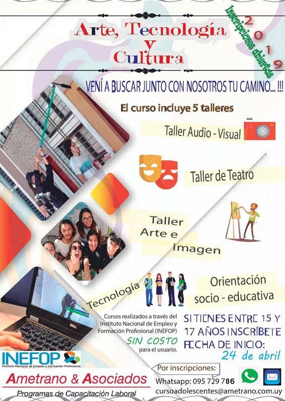 curso de arte cultura y tecnologia 2019